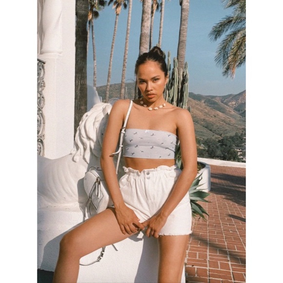 Princess Polly Pants - Princess Polly Shipwreck Paper Bag Denim Shorts